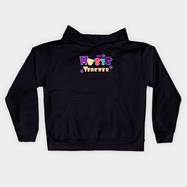 Music Teacher Kids Hoodie by Degiab